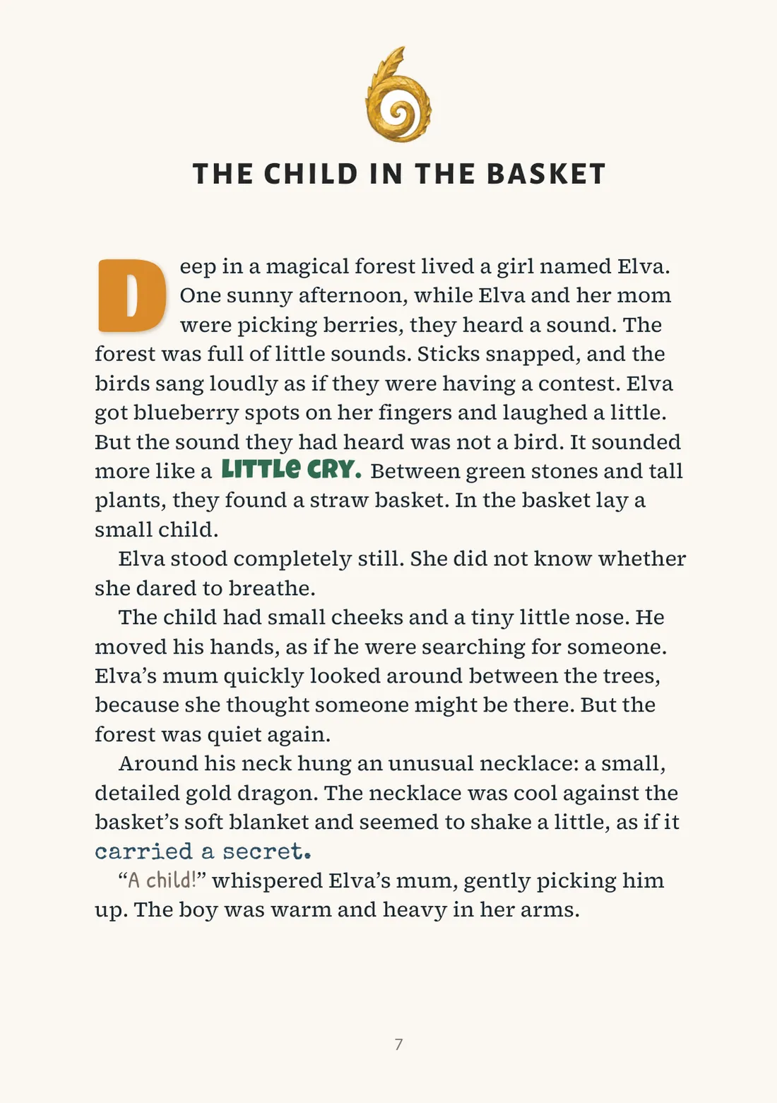 Page 7: Chapter 1, The Child in the Basket
