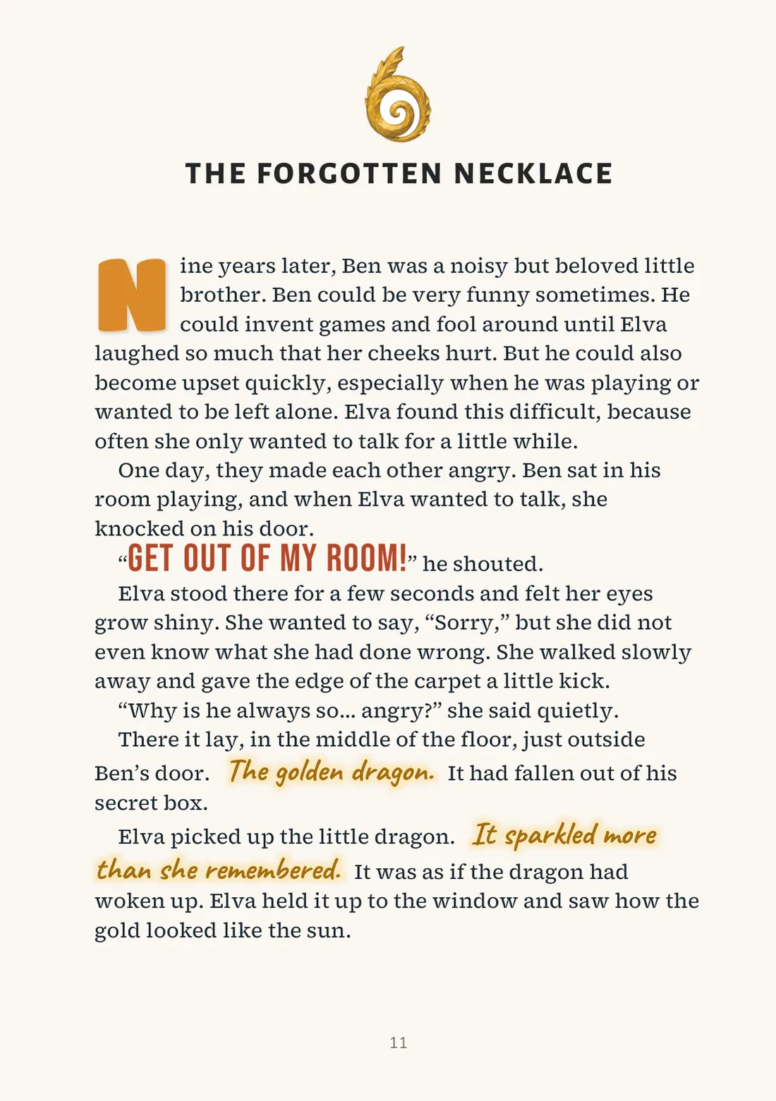 Page 11: Chapter 2, The Forgotten Necklace